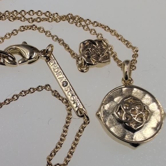 Kendra Scott Initial Gold Pendant Necklace - Picture 8 of 9